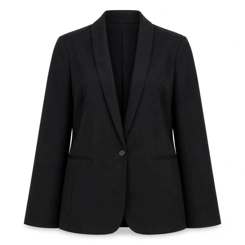Gap Womens Black Shawl Collar Blazer Size 12 Classic Fit