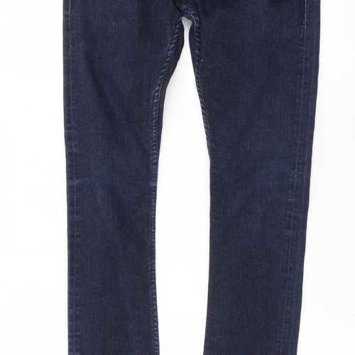 Guess Womens Blue Skinny Jeans Size 29 Slim Fit Dark Wash Denim
