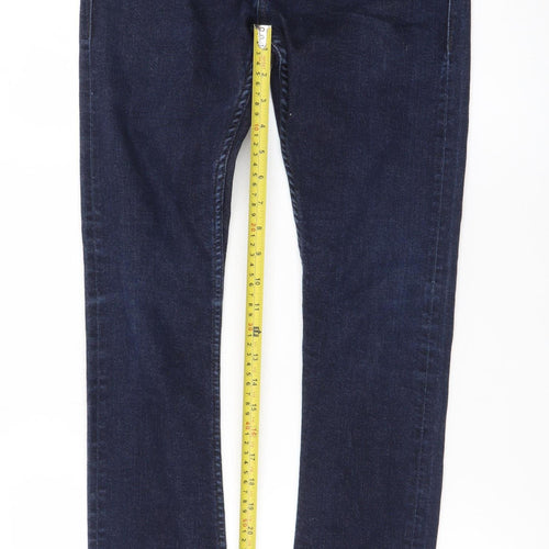 Guess Womens Blue Skinny Jeans Size 29 Slim Fit Dark Wash Denim