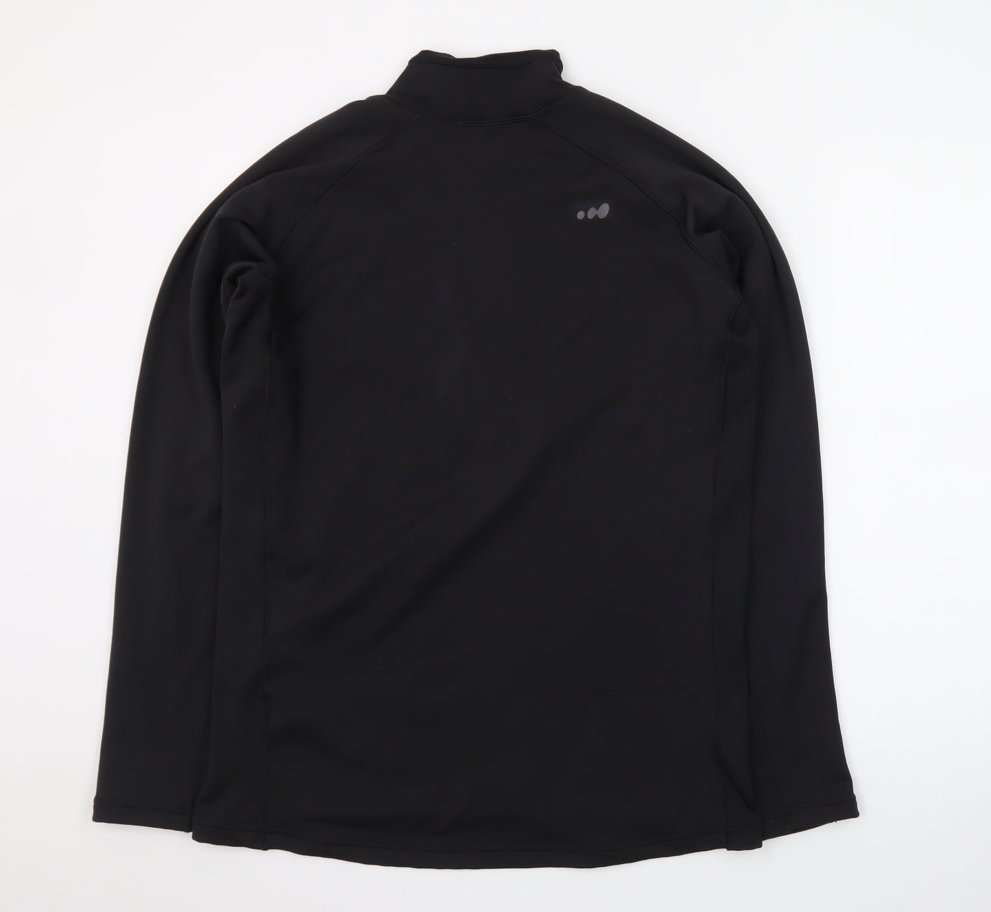 Wedze Men’s Black L 1/4 Zip Pullover Fleece Sweatshirt for Skiing & Sports