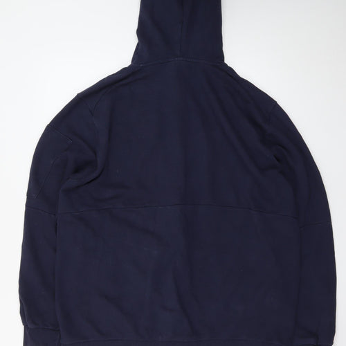 Adidas Men's Blue XL Full Zip Fleece Hoodie