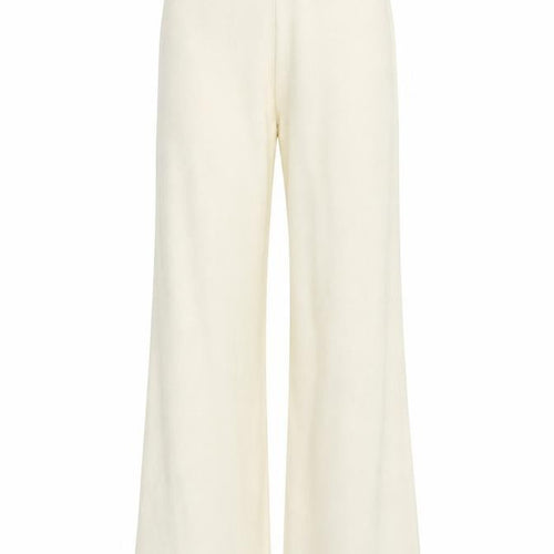 PrettyLittleThing Women's Ivory Knit Wide-Leg Trousers Size S