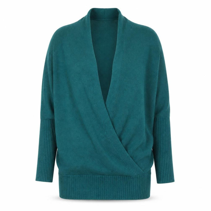 Monsoon Womens Green 3/4 Sleeve Open Knit Cardigan M