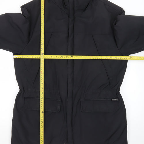 Marks and Spencer Mens Black M Waterproof Mid-Length Rain Coat