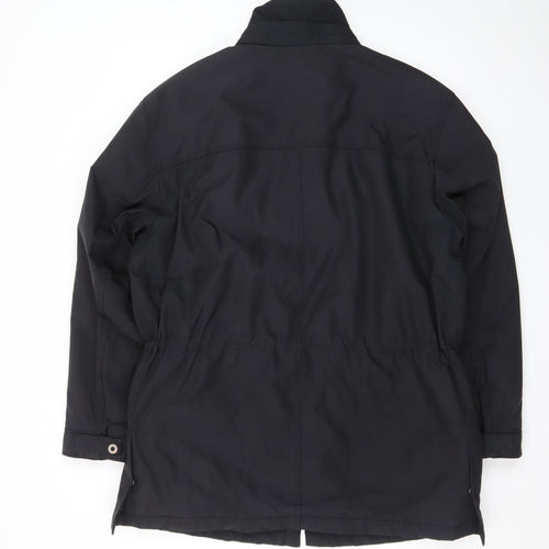 Marks and Spencer Mens Black M Waterproof Mid-Length Rain Coat