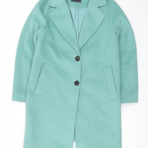 Marks and Spencer Women’s Blue Mid-Length Polyester Coat Size 10
