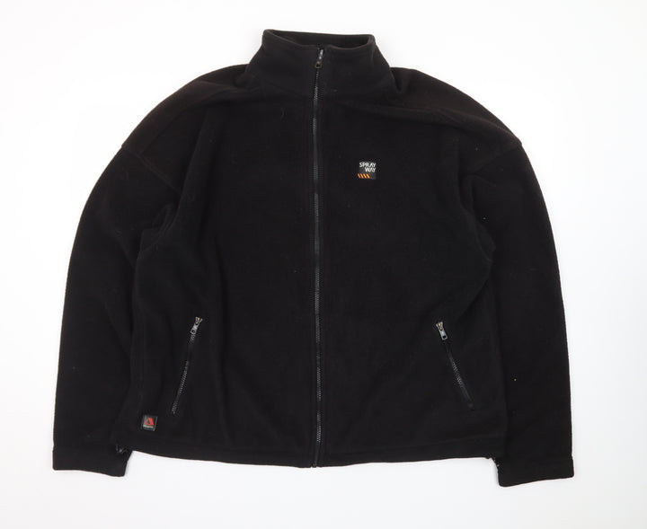 Sprayway Men's Black XL Fleece Jacket Outdoor Full Zip