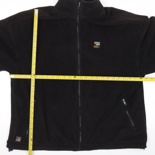 Sprayway Men's Black XL Fleece Jacket Outdoor Full Zip