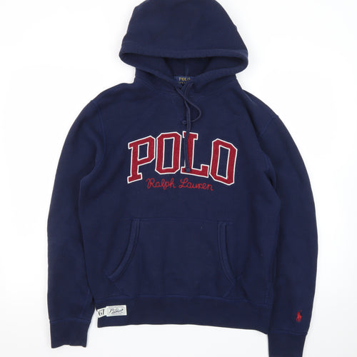 Polo Ralph Lauren Men's Navy Hoodie Small Pullover Embroidered Logo