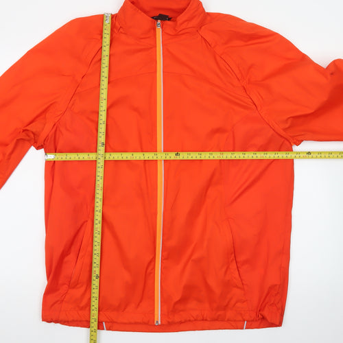 H&M Men’s Orange XL Windbreaker Lightweight Sports Jacket