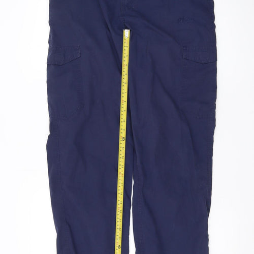 Hi Gear Women's Blue Cargo Trousers Size 32 Elastic Waist Outdoor Workwear