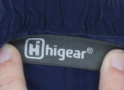 Hi Gear Women's Blue Cargo Trousers Size 32 Elastic Waist Outdoor Workwear