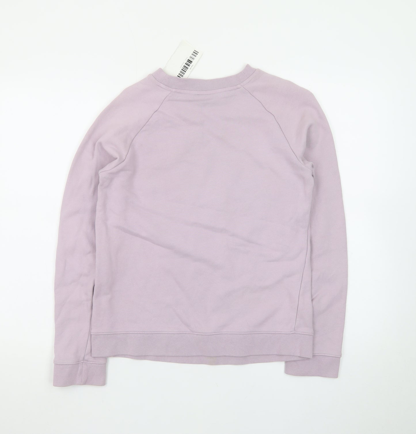 Adidas Womens Lilac Sweatshirt Size 10 Purple Trefoil Logo Pullover
