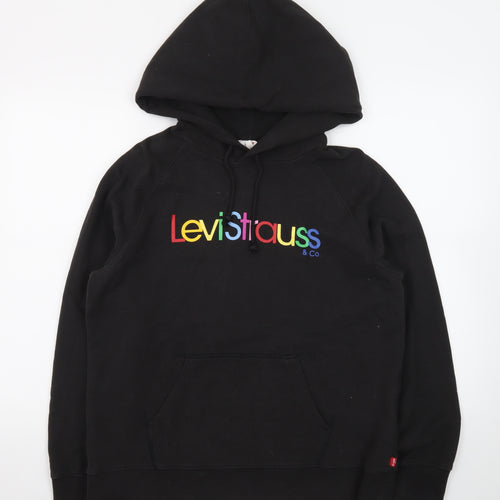 Levi's Men's Black Rainbow Logo Pullover Hoodie Size M