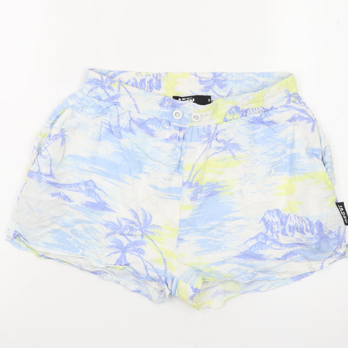 Jaded London Women’s Multicoloured Tropical Viscose Shorts Size S