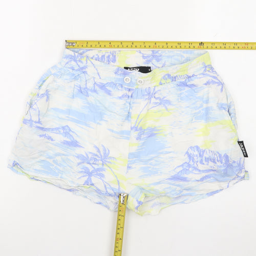 Jaded London Women’s Multicoloured Tropical Viscose Shorts Size S