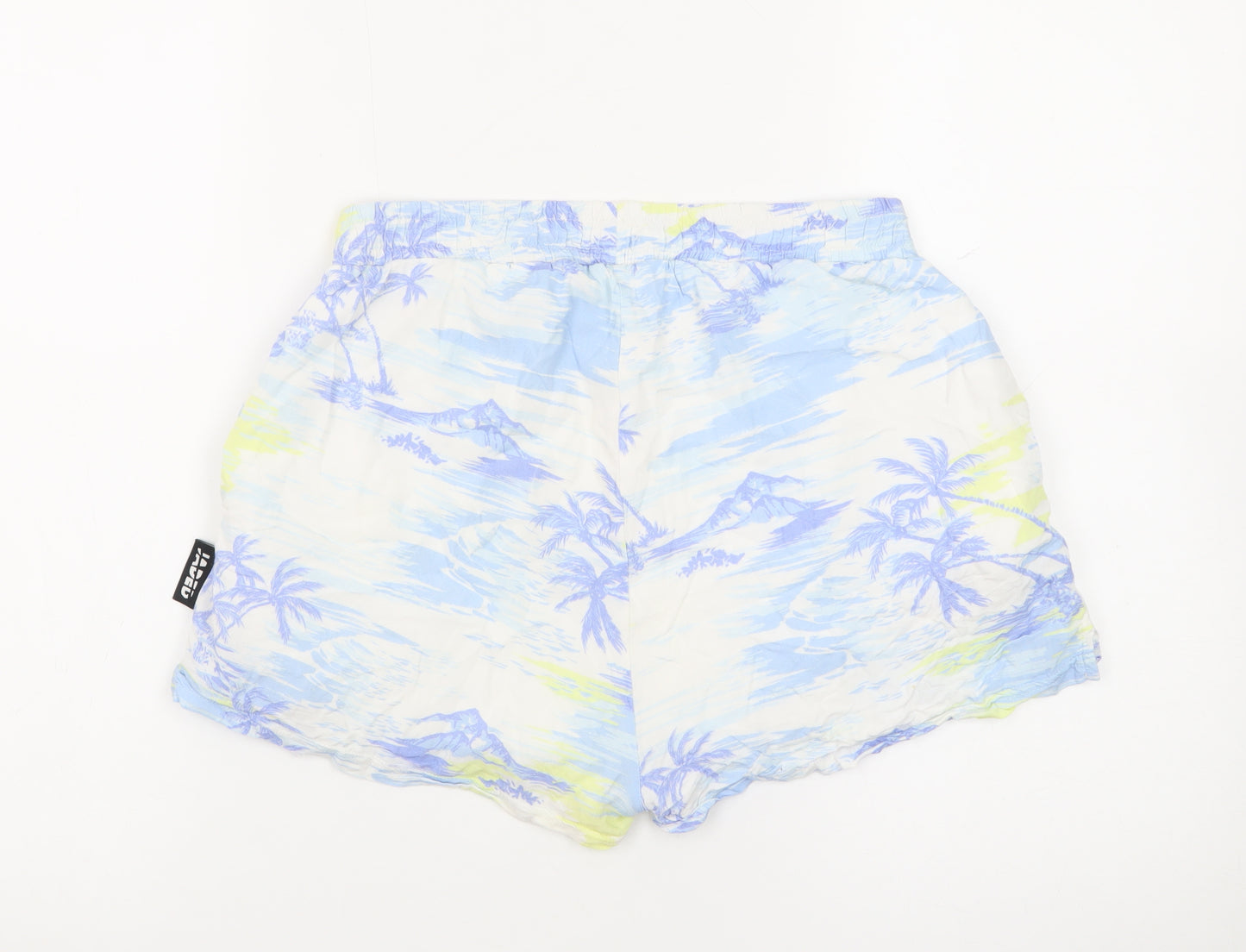 Jaded London Women’s Multicoloured Tropical Viscose Shorts Size S