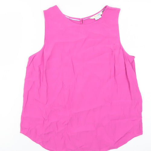 Boden Women Pink Sleeveless Chiffon Blouse UK 10