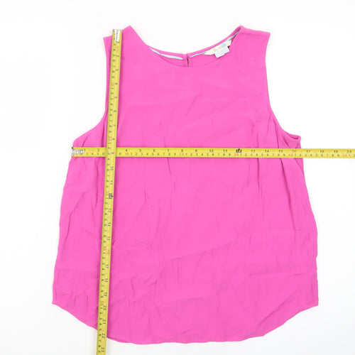 Boden Women Pink Sleeveless Chiffon Blouse UK 10