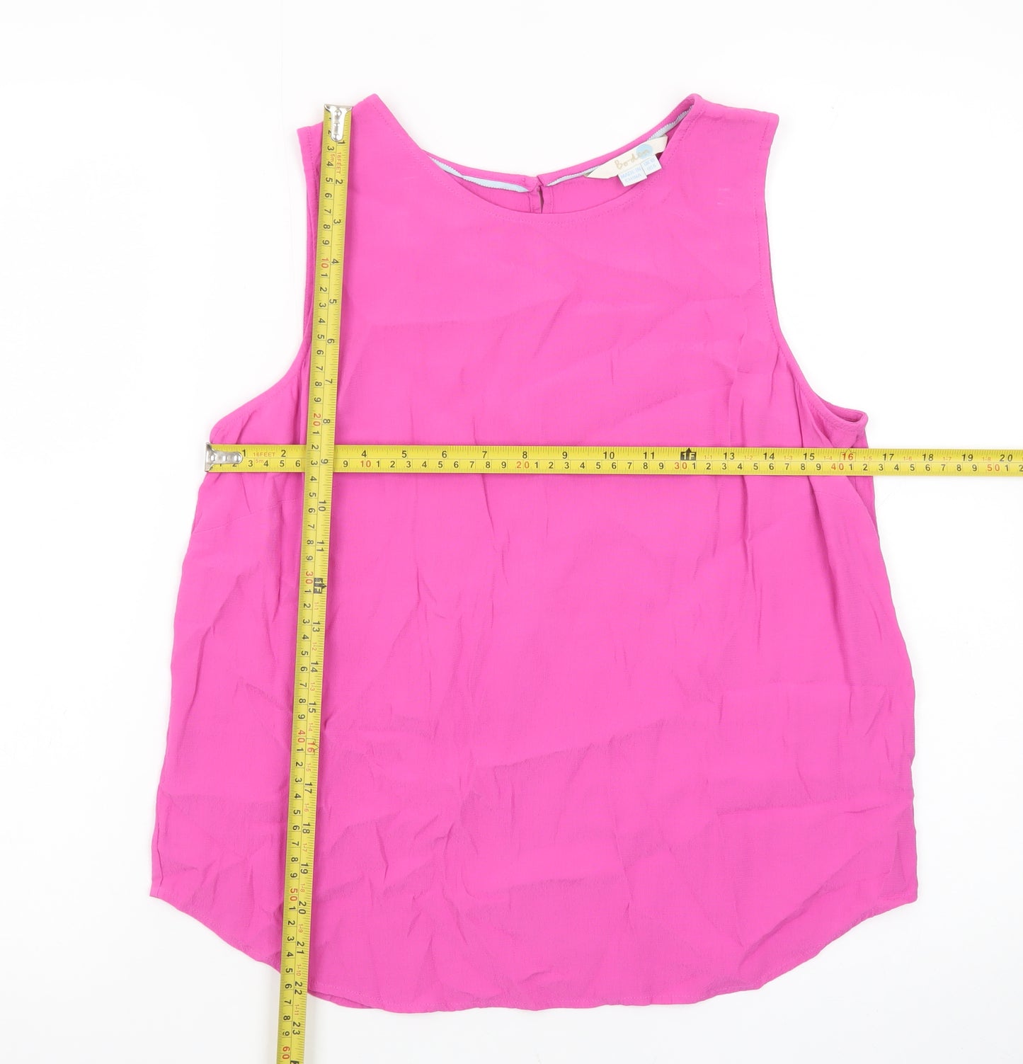 Boden Women Pink Sleeveless Chiffon Blouse UK 10