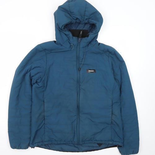 Finisterre Men's Blue Hooded Puffer Jacket Size M Water Resistant