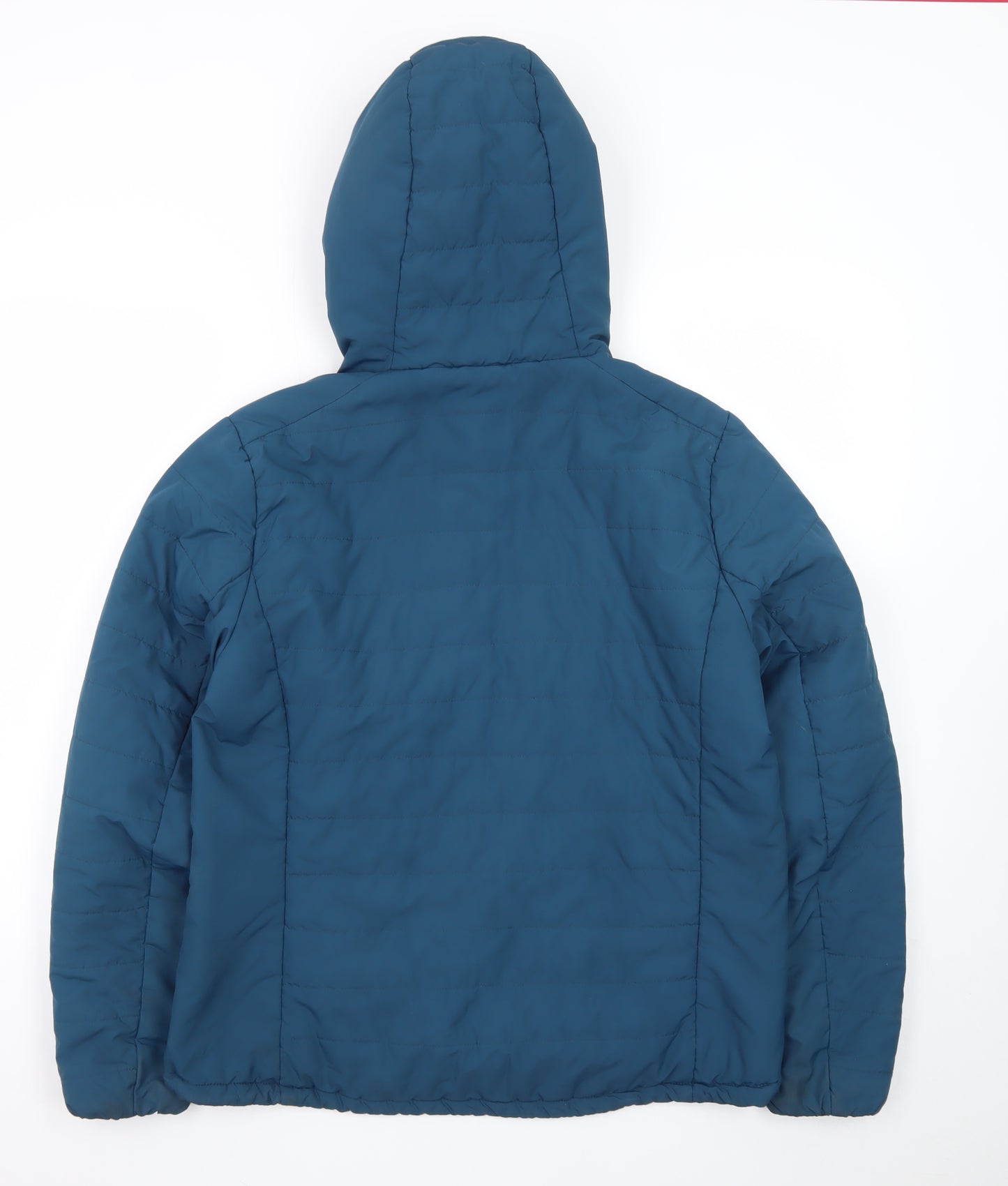 Finisterre Men's Blue Hooded Puffer Jacket Size M Water Resistant