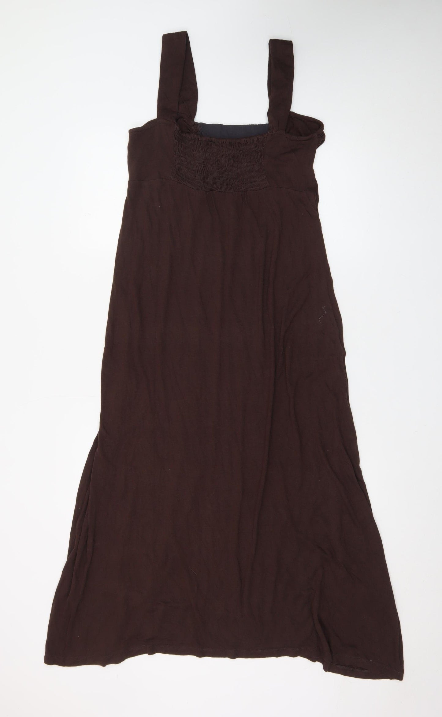 BHS Women’s Petite Brown Sequin A-Line Sleeveless Dress Size 10