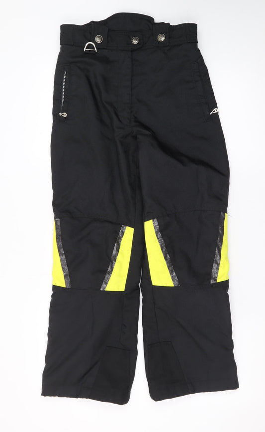 Spyder Womens Black Snow Pants Size 14 Waterproof Insulated Winter Trousers