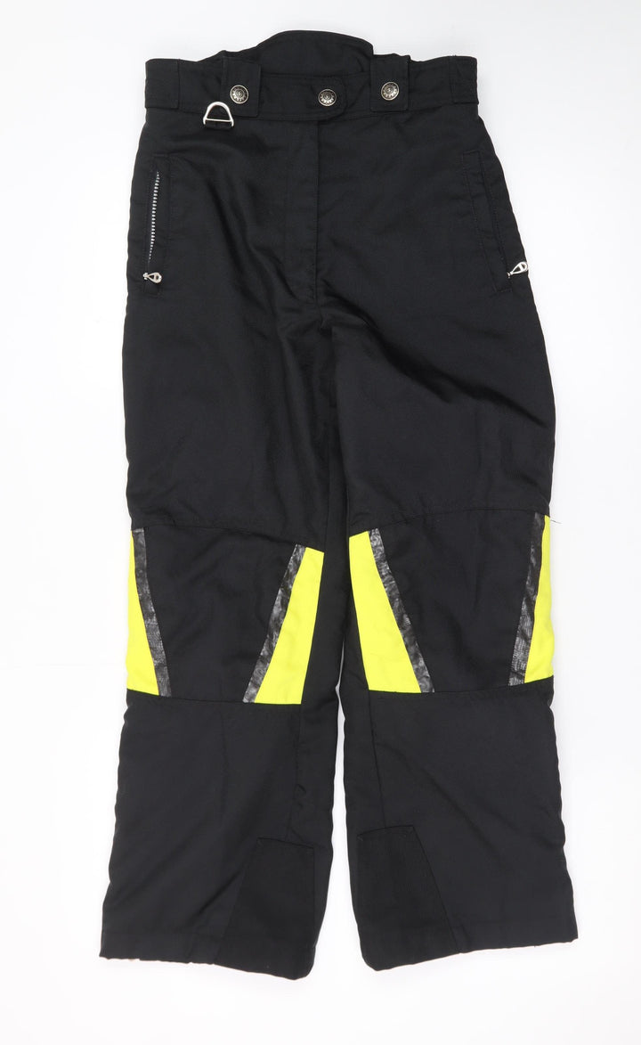 Spyder Womens Black Snow Pants Size 14 Waterproof Insulated Winter Trousers
