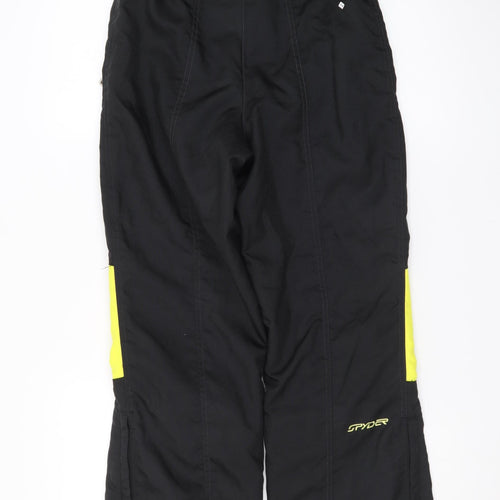 Spyder Womens Black Snow Pants Size 14 Waterproof Insulated Winter Trousers