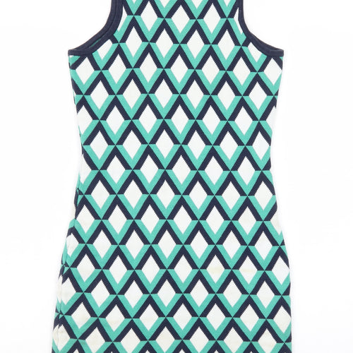 Neon Rose Womens Multicoloured Geometric Bodycon Dress Size 8