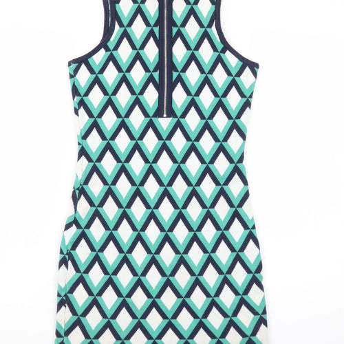 Neon Rose Womens Multicoloured Geometric Bodycon Dress Size 8