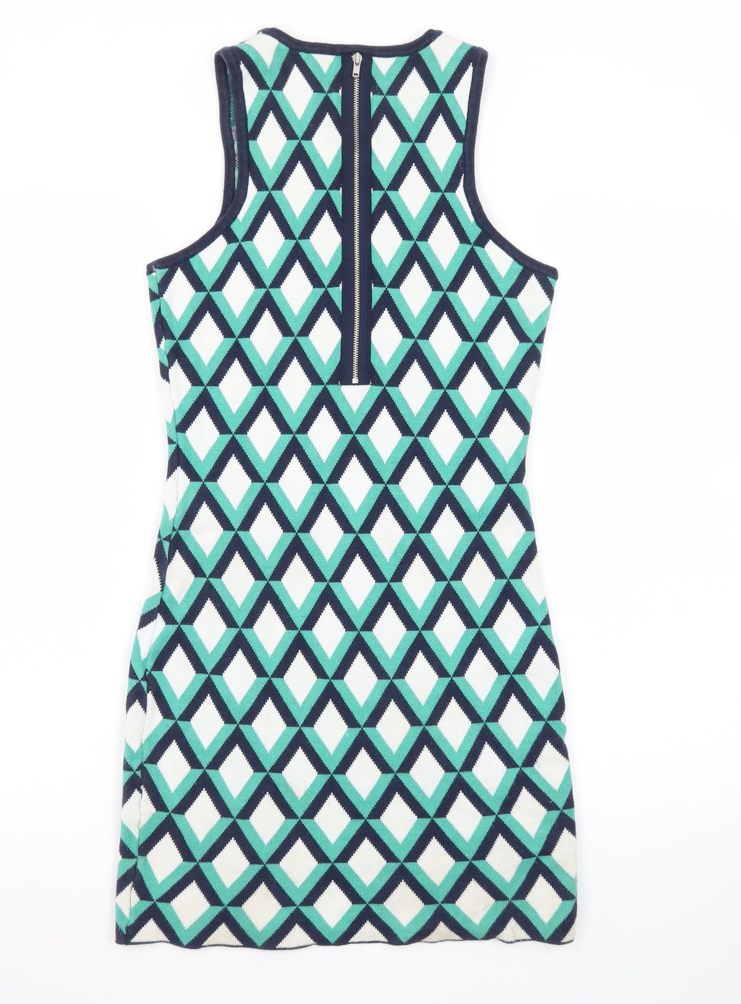 Neon Rose Womens Multicoloured Geometric Bodycon Dress Size 8