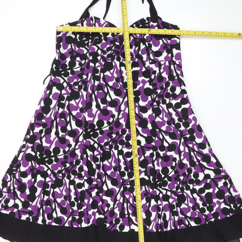Rocha John Rocha Women’s Petite Multicoloured Size 16 Halter A-Line Dress