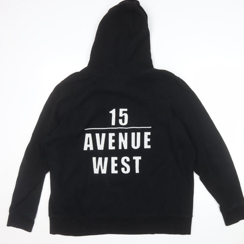 Next Men's Black 2XL Pullover Hoodie 15 Avenue West Graphic Cotton