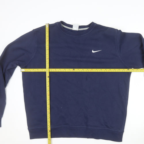 Nike Men's Blue Crew Neck Pullover Sweatshirt L Regular Fit