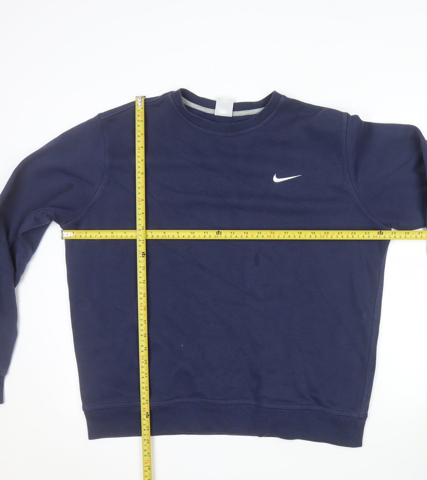 Nike Men's Blue Crew Neck Pullover Sweatshirt L Regular Fit