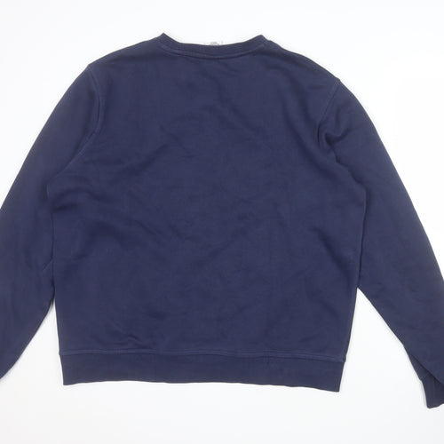 Nike Men's Blue Crew Neck Pullover Sweatshirt L Regular Fit
