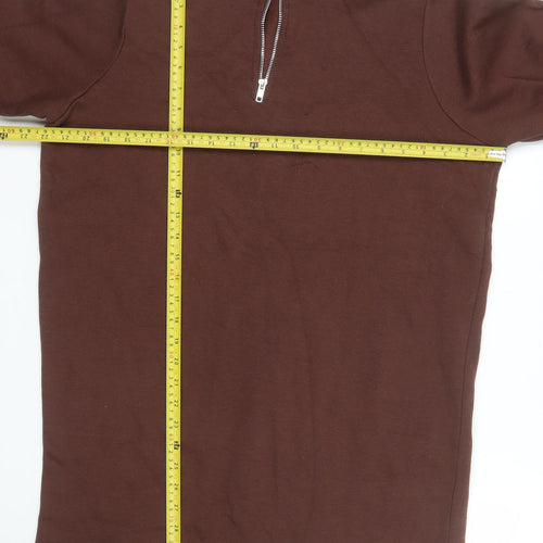 Heartbreak Women’s Brown 1/2 Zip Pullover Sweatshirt UK 8