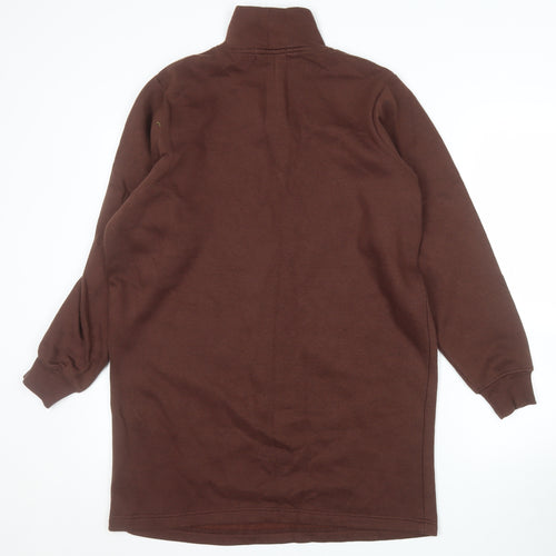 Heartbreak Women’s Brown 1/2 Zip Pullover Sweatshirt UK 8