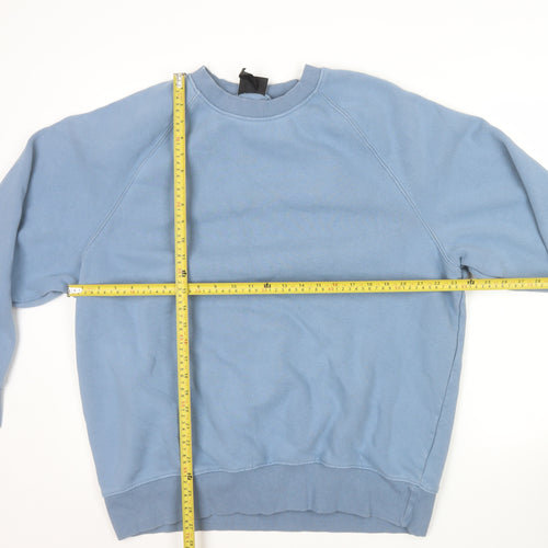 H&M Mens Blue XL Oversized Fit Crew Neck Sweatshirt