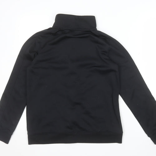 Under Armour Boys Black YLG Track Jacket Full Zip Polyester Activewear
