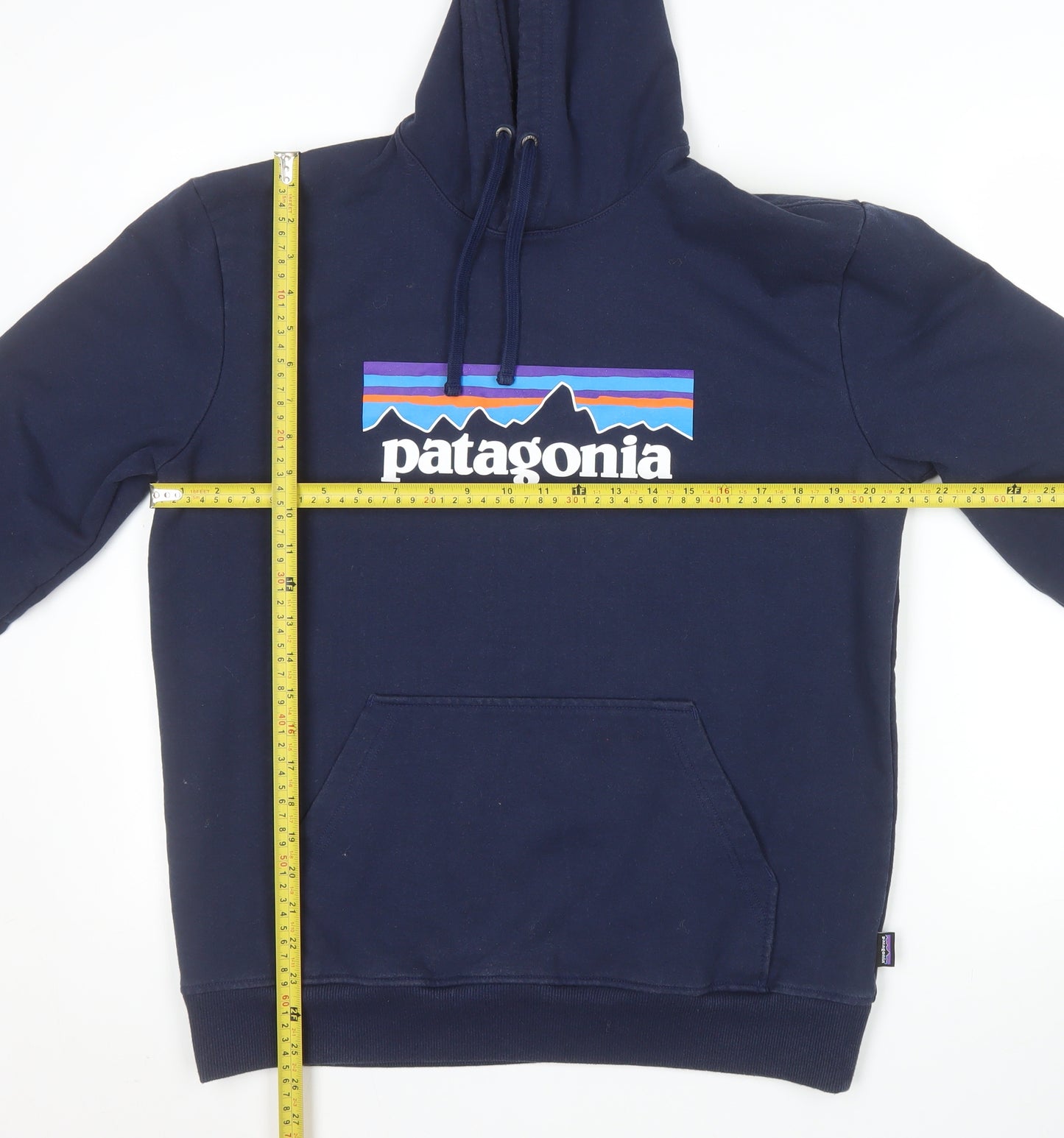 Patagonia Men’s Blue Pullover Hoodie M Regular Fit Graphic Outdoor