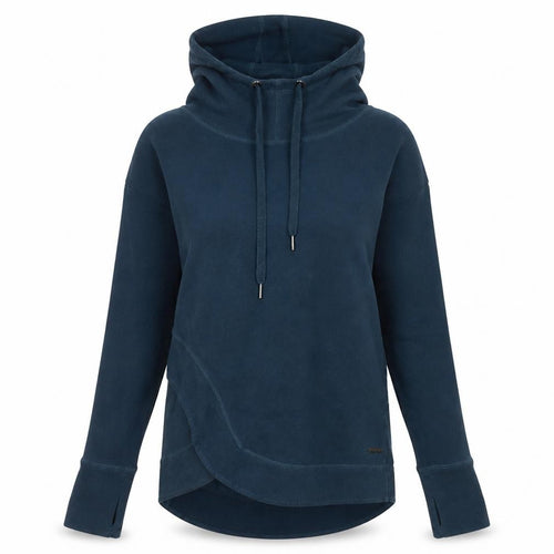 Sweaty Betty Womens Blue XS Pullover Hoodie Acrylic Cotton Blend