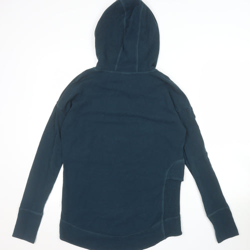 Sweaty Betty Womens Blue XS Pullover Hoodie Acrylic Cotton Blend