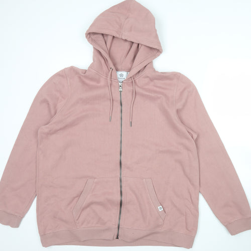 TOG24 Womens Mauve Pink Full Zip Hoodie Size 20 Cotton Blend