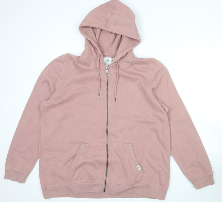 TOG24 Womens Mauve Pink Full Zip Hoodie Size 20 Cotton Blend