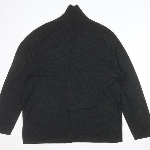 Marks and Spencer Autograph Men’s Grey 2XL Wool Blend Button Cardigan