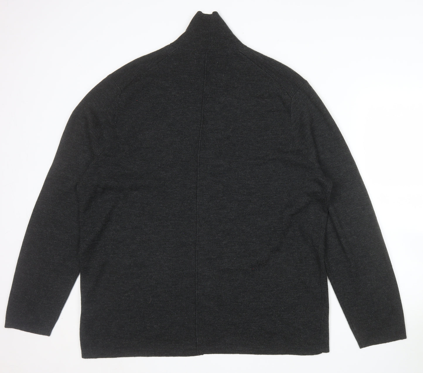Marks and Spencer Autograph Men’s Grey 2XL Wool Blend Button Cardigan