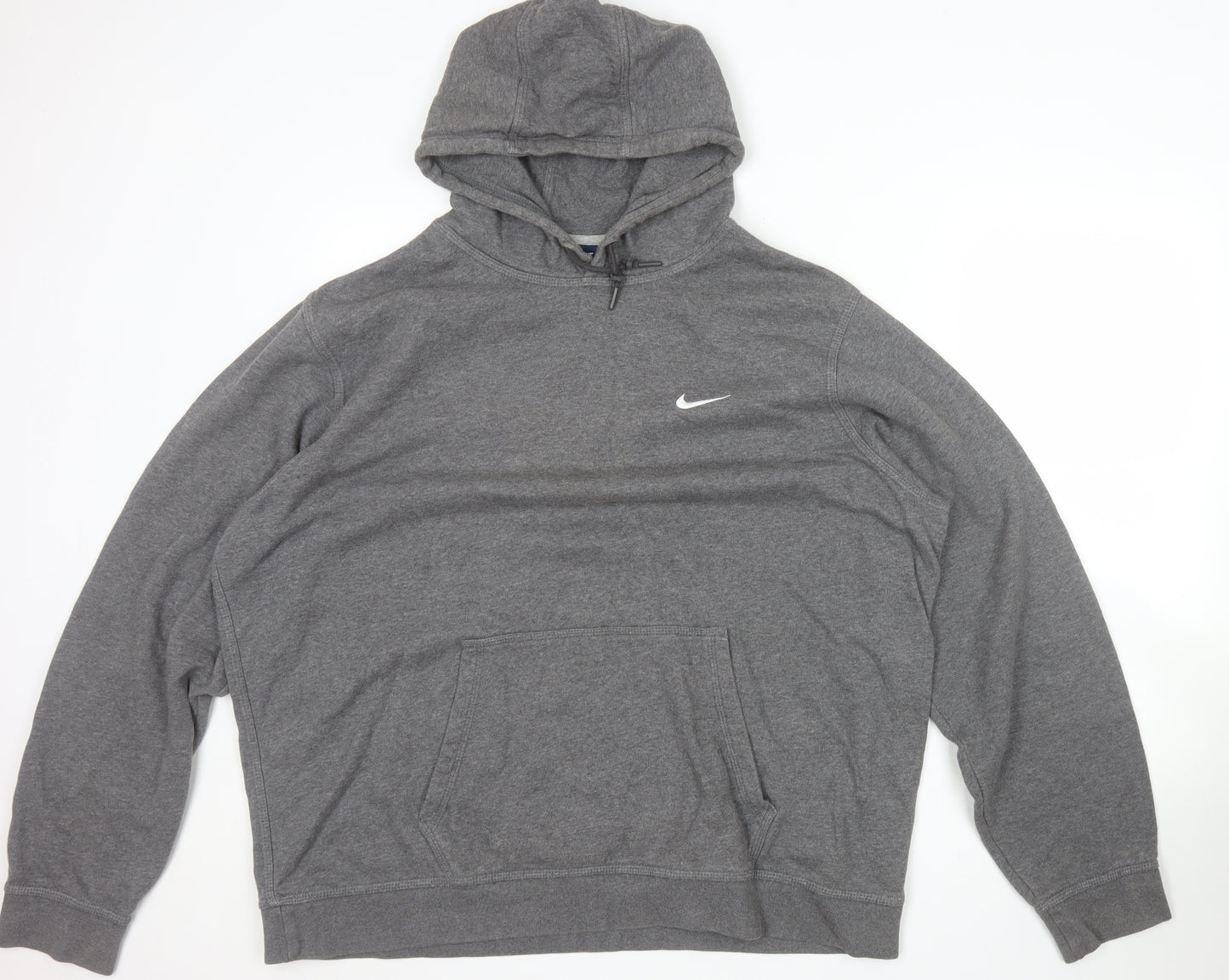 Nike Men's Grey 2XL Pullover Hoodie Fleece Sweatshirt